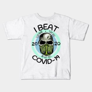 I Beat Covid 19 Kids T-Shirt